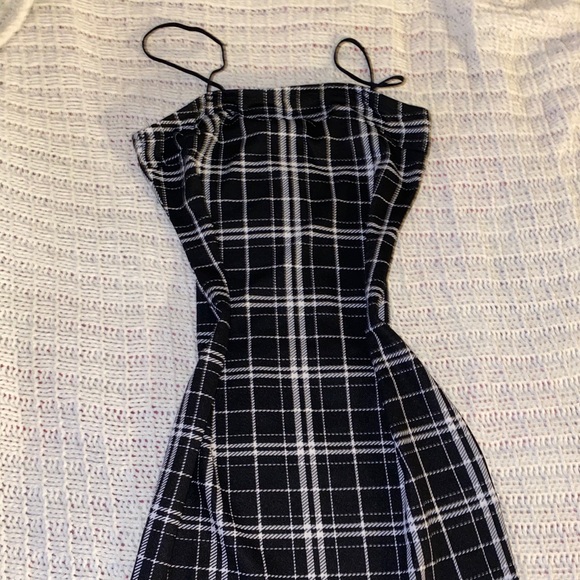 plaid bodycon dress - Picture 2 of 2